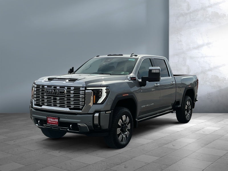 2026 GMC Sierra 3500 HD Denali in Sterling Metallic — front three-quarter view