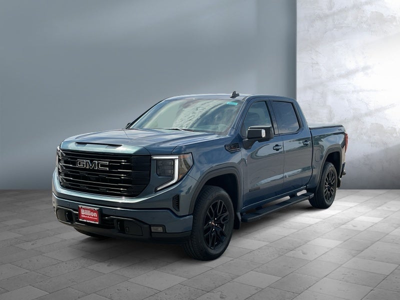 2026 GMC Sierra 1500 Elevation in Downpour Metallic — front three-quarter view