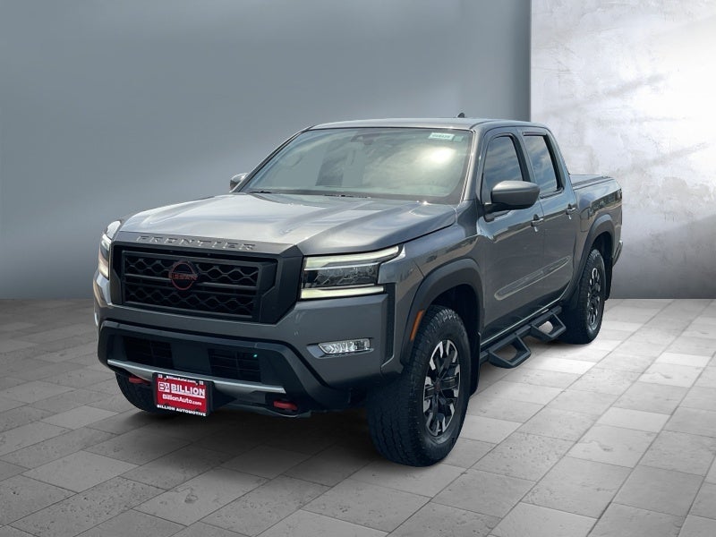 2024 Nissan Frontier PRO-4X in Gray — front three-quarter view