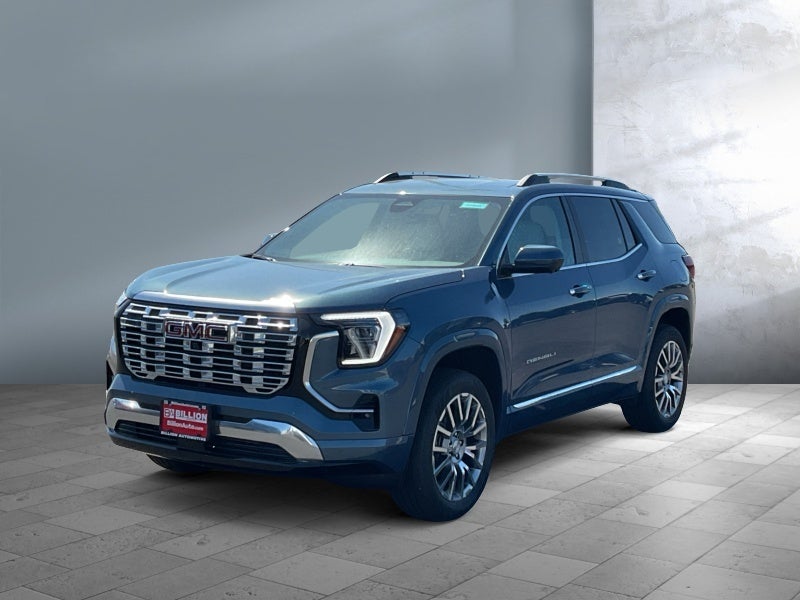 2026 GMC Terrain Denali in Downpour Metallic — front three-quarter view